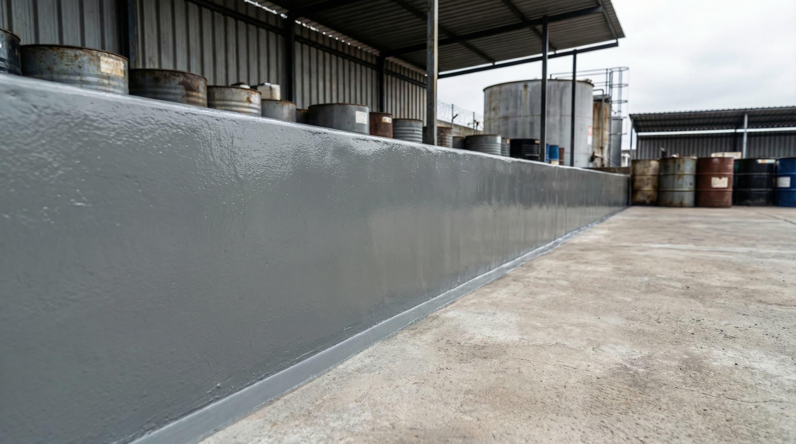 CORCHEM Corrosive Chemical Repair Putty — after application