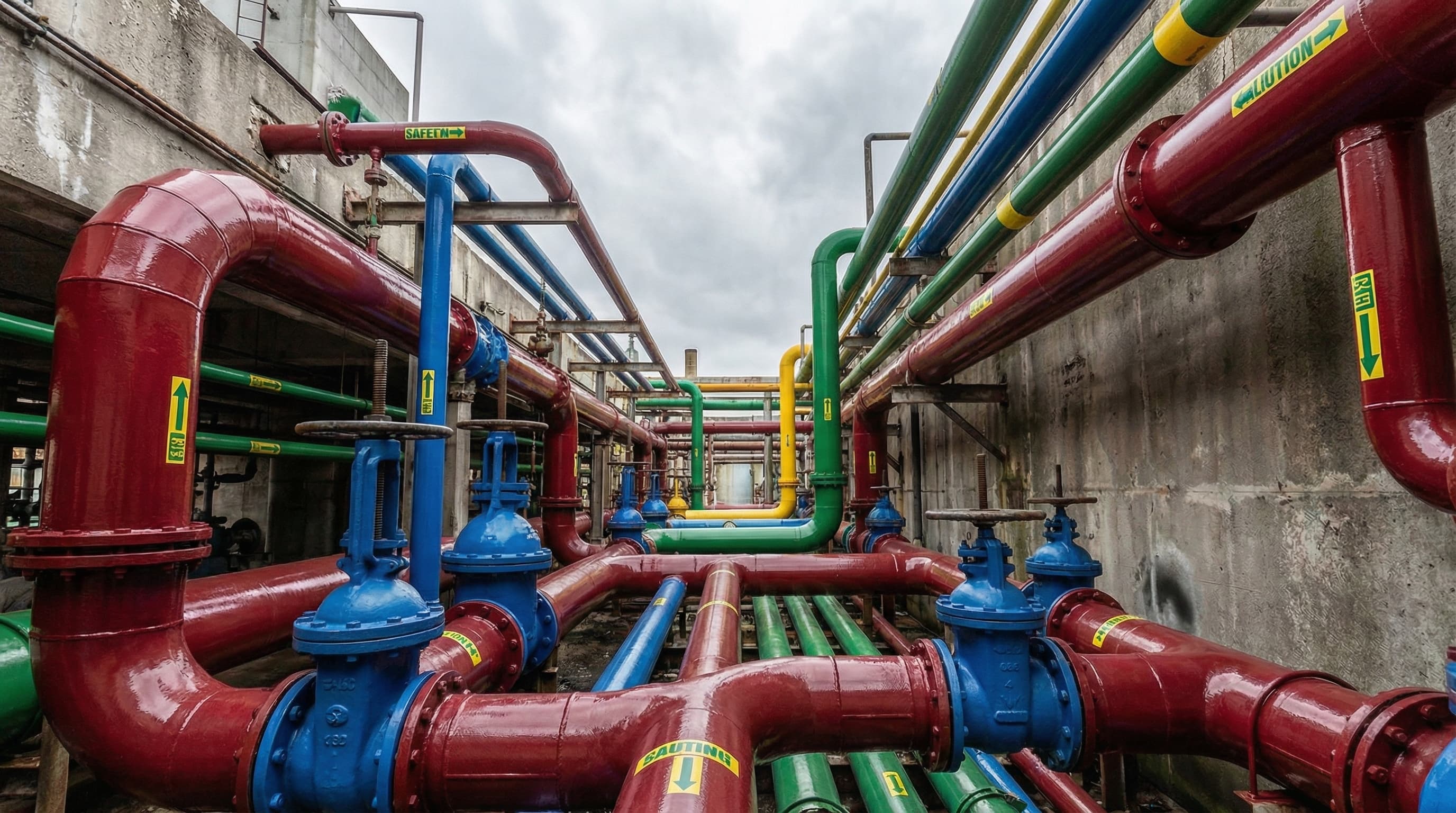 CORCHEM Corrosive Chemicals Tinted Metal Surface Coating — after application