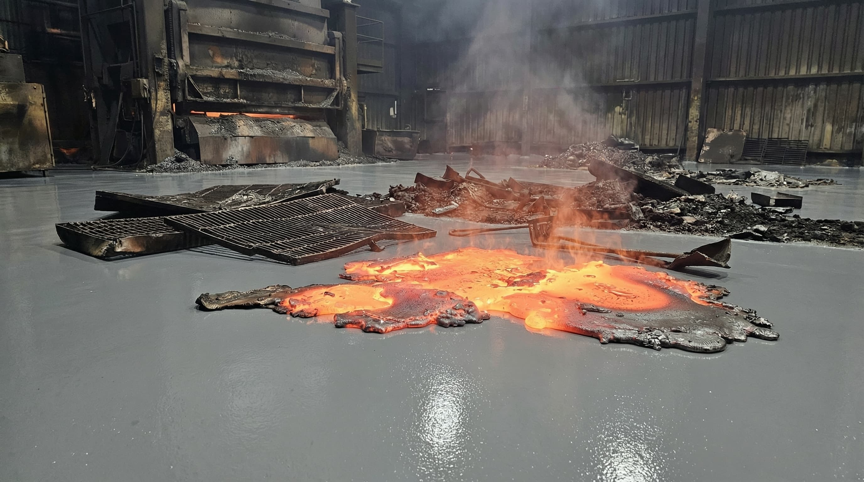 Fire Resistant Ceramic Epoxy — after application