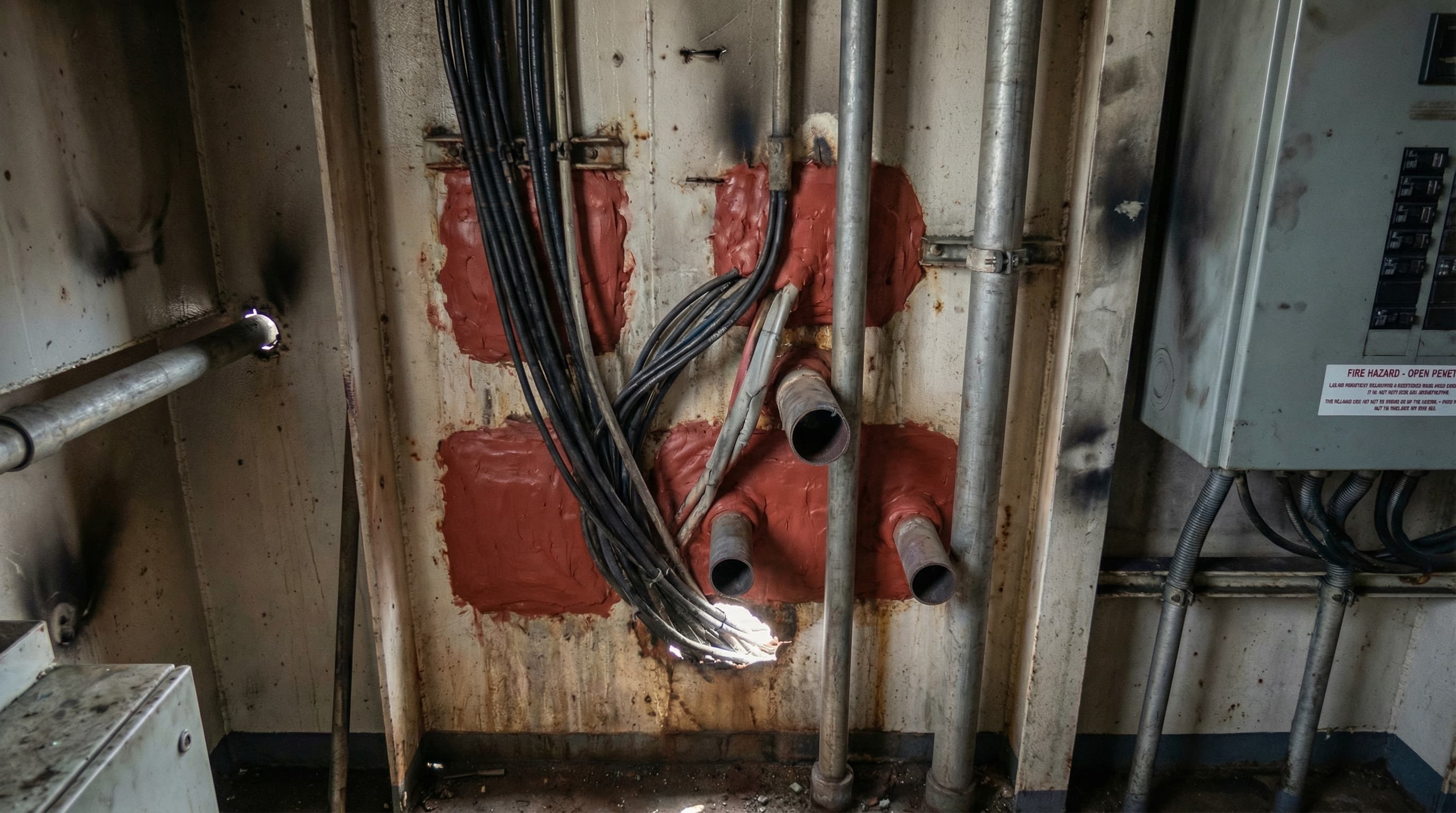 Firestop Putty — after application