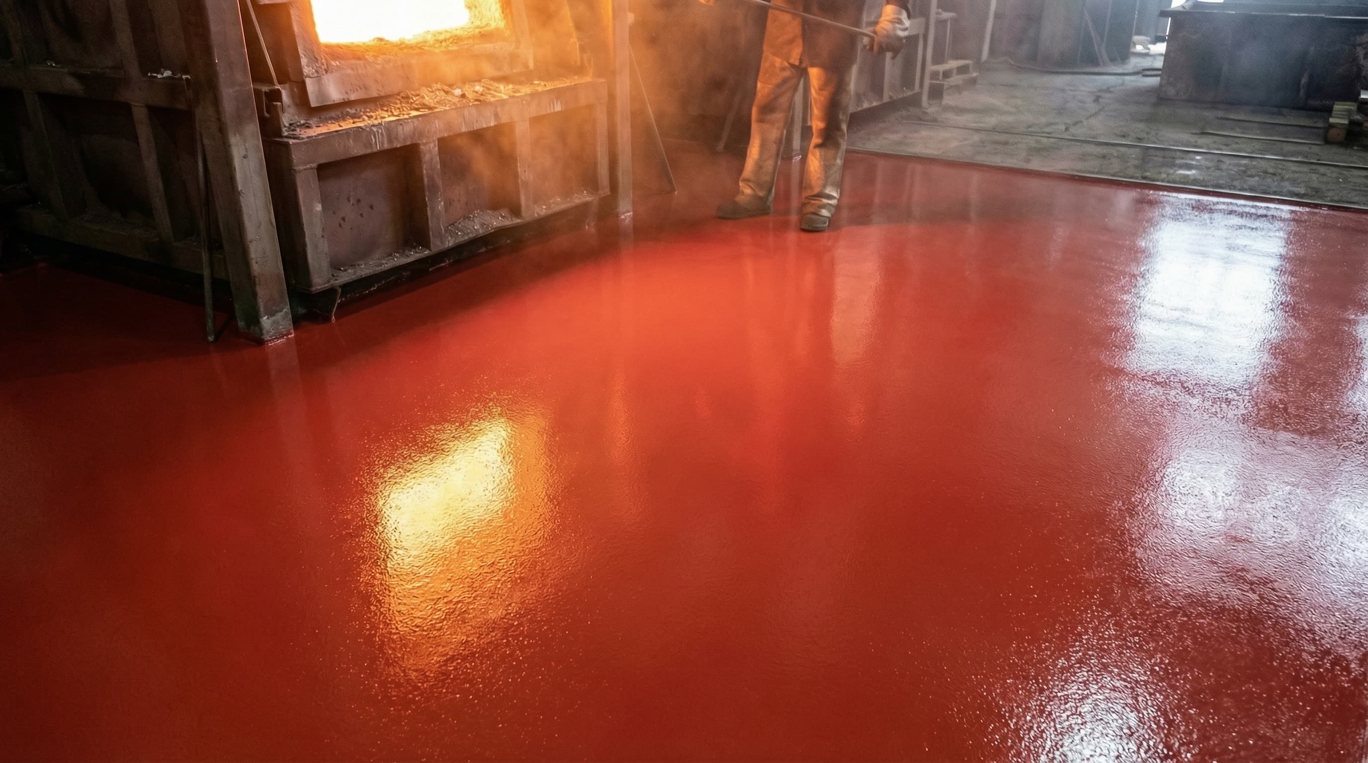 High Temp Tinted Epoxy — after application