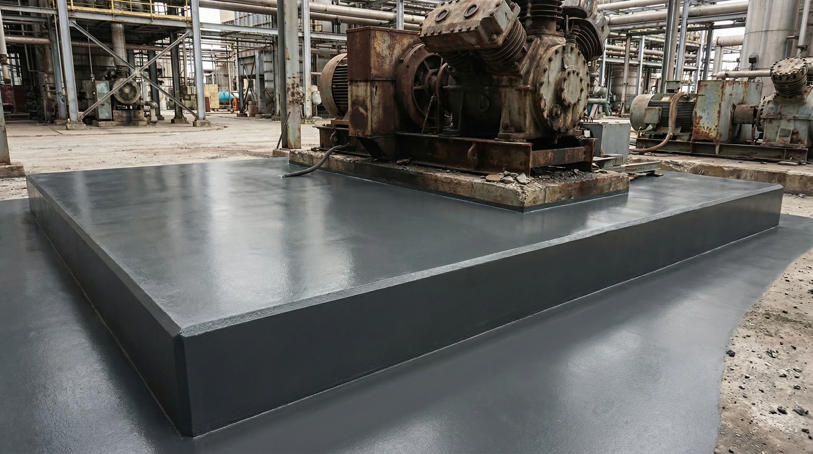Load Bearing Epoxy — after application