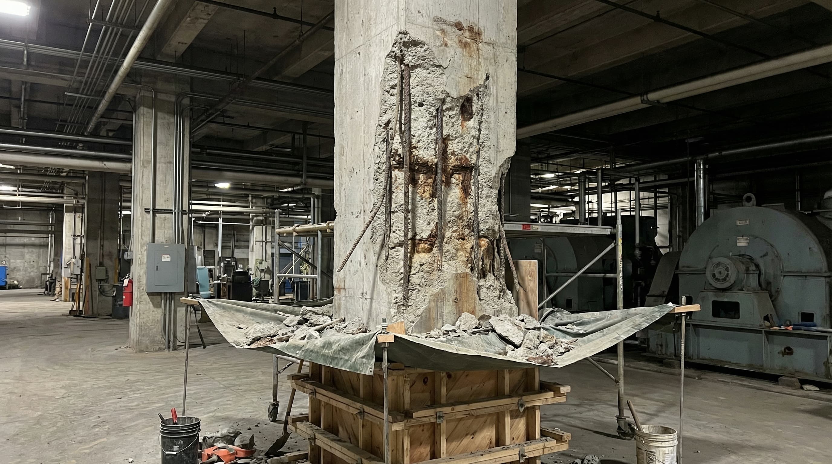 Non-Sagging Vertical Curing Magmapoxy — application environment