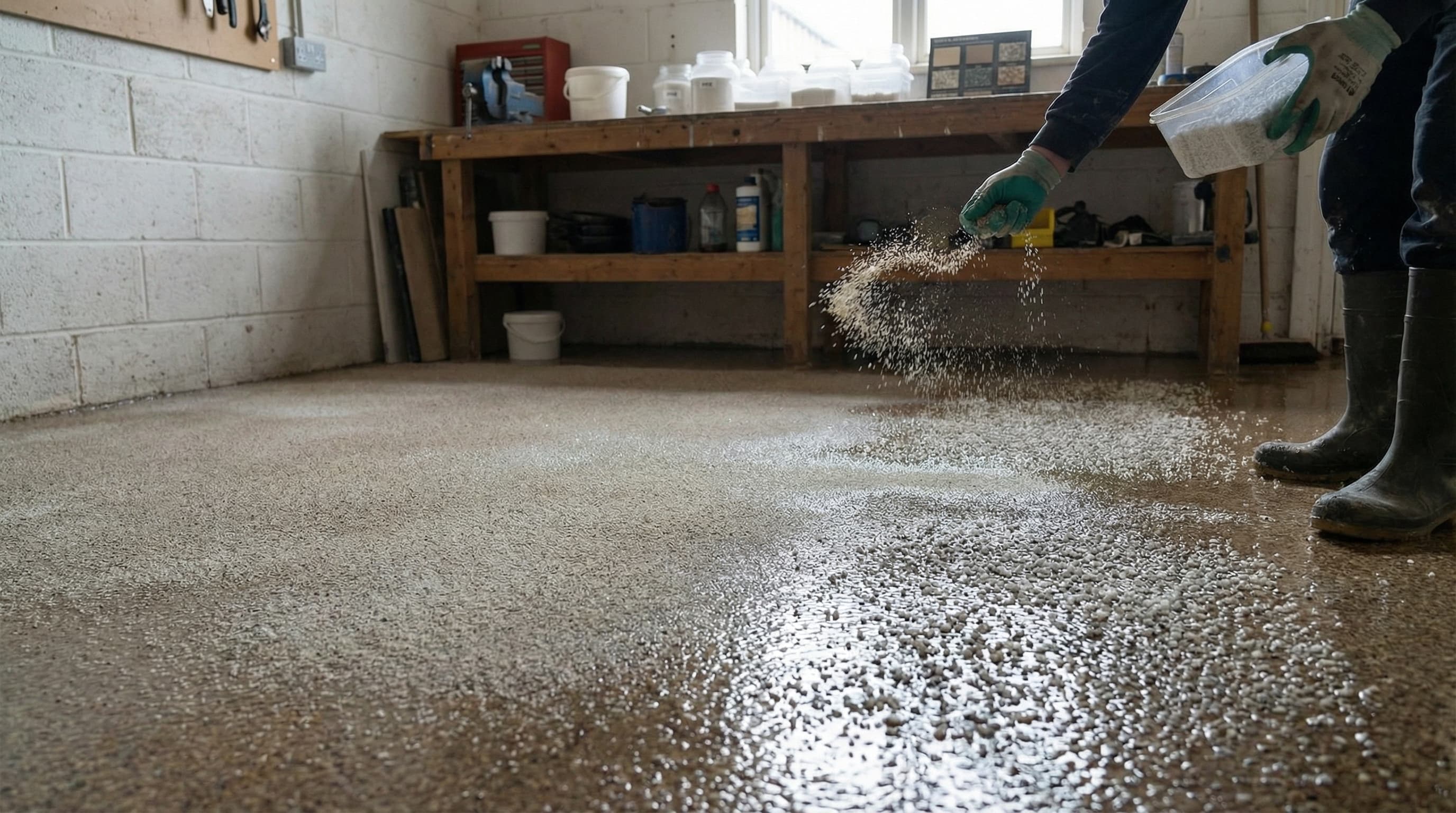 Silica Sand — after application