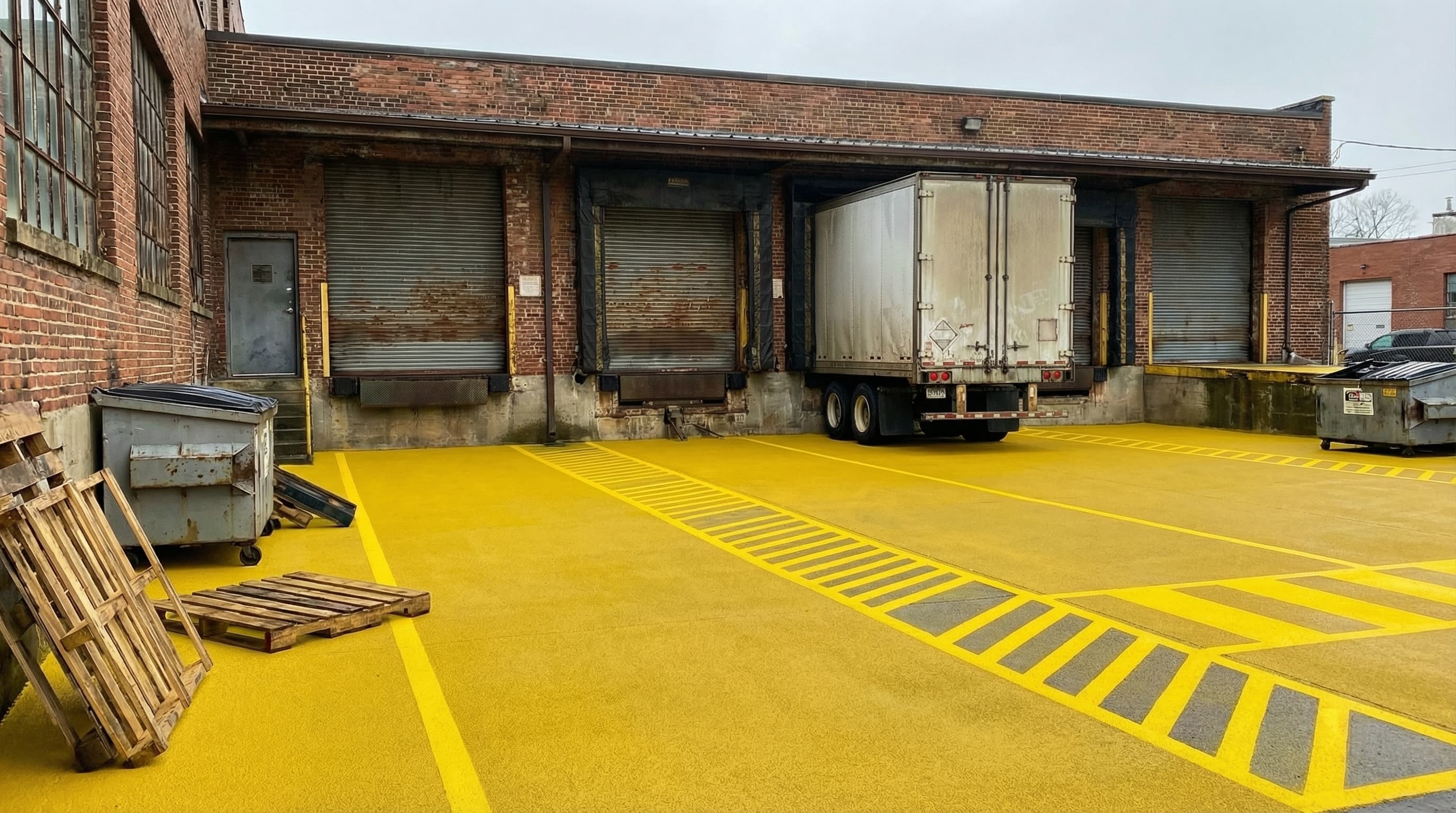 Tinted Epoxy Safety Grip — after application