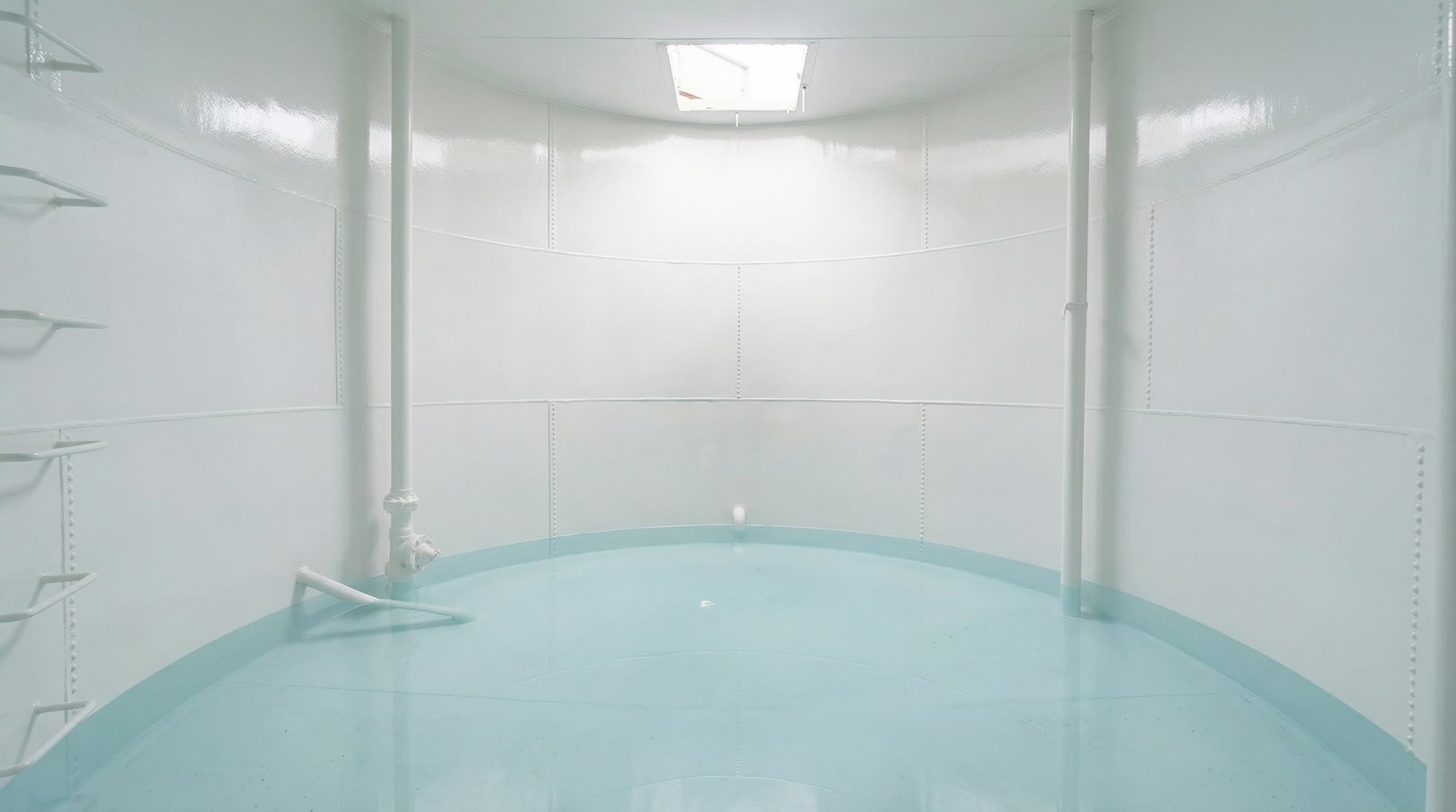 Water-Tank Lining — after application