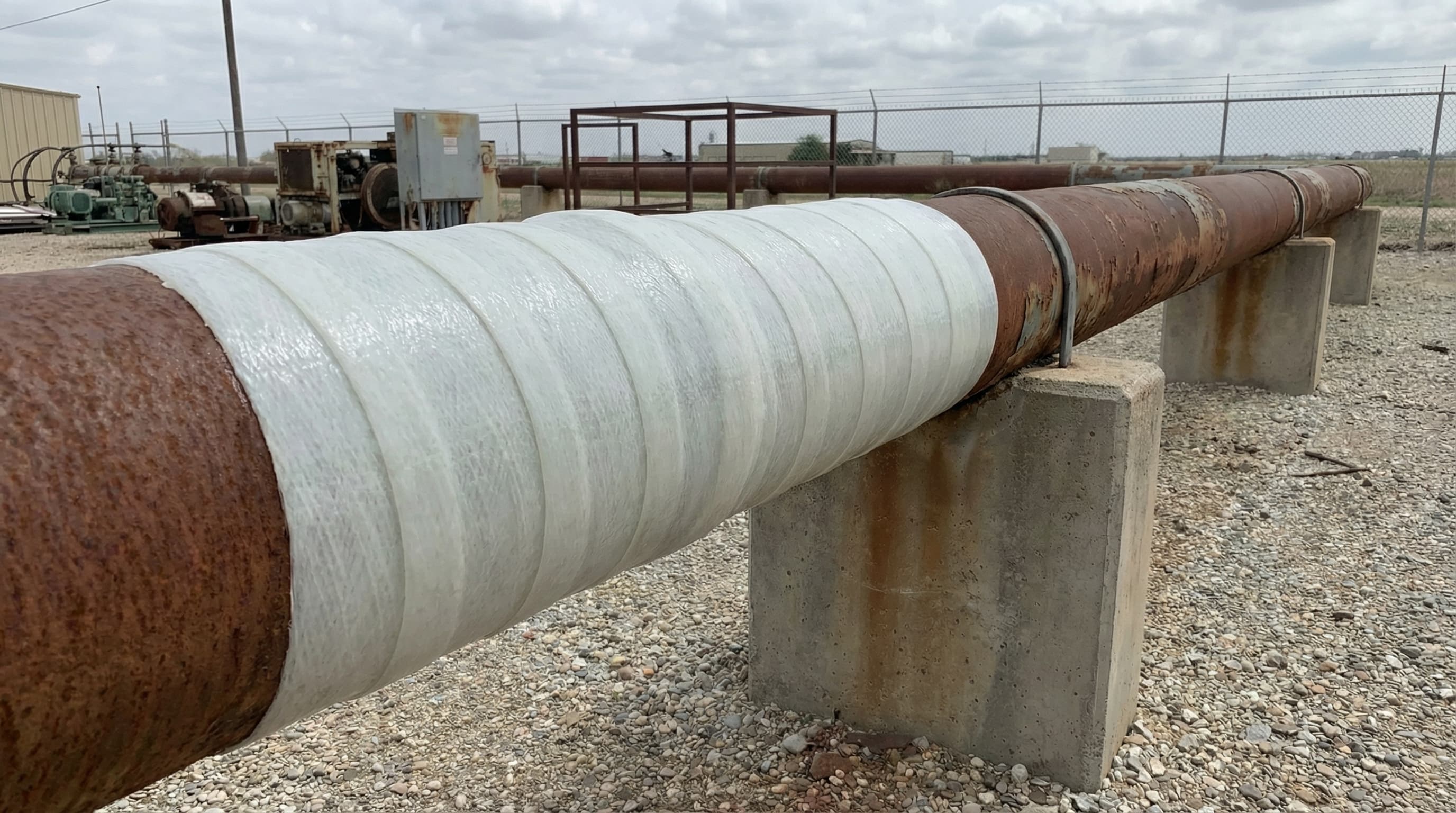 WrapIT Pipeline Repair — after application
